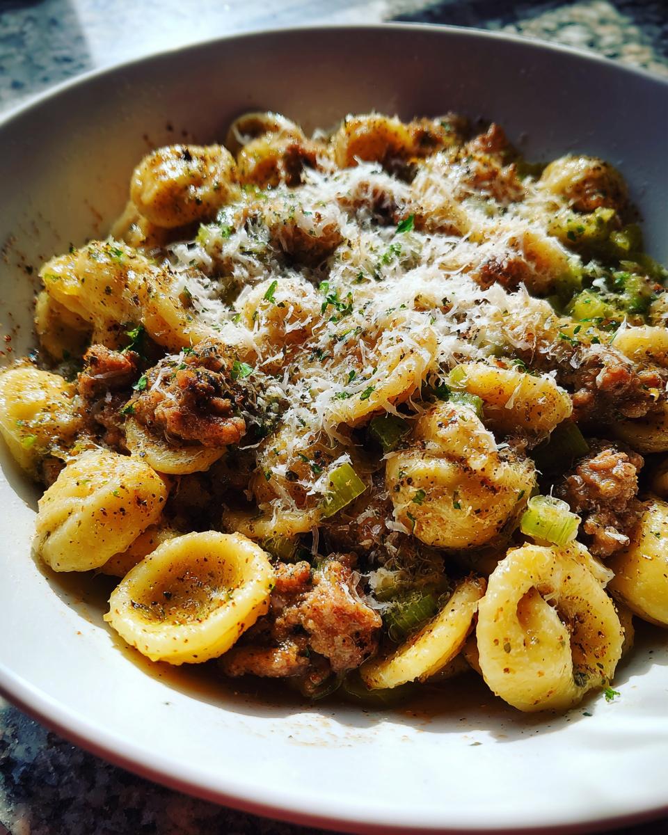 Sausage and Leek Orecchiette - detail 2