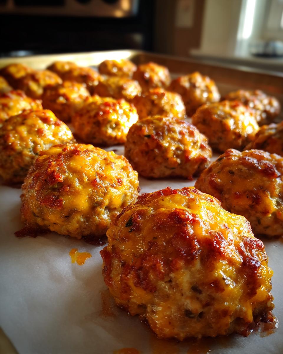 Spicy Rotel Cream Cheese Sausage Balls - detail 2