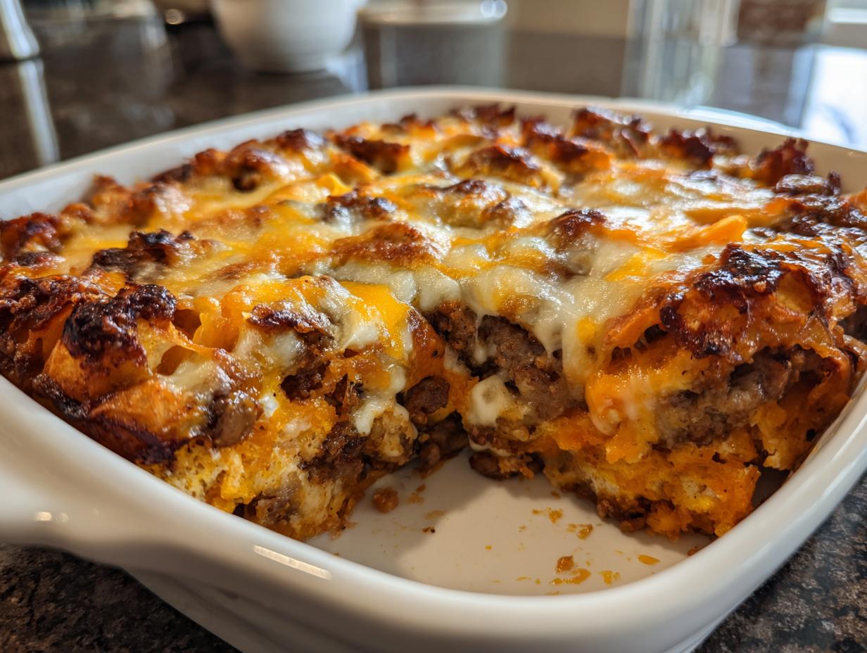 Sweet Potato Ground Beef Casserole Recipe