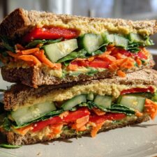 Ultimate 15-Minute Veggie & Hummus Sandwiches You'll Crave