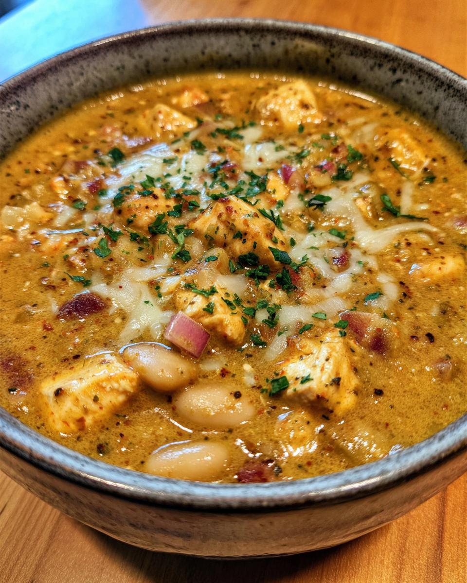 White Cheddar Apple Chicken Chili - detail 1