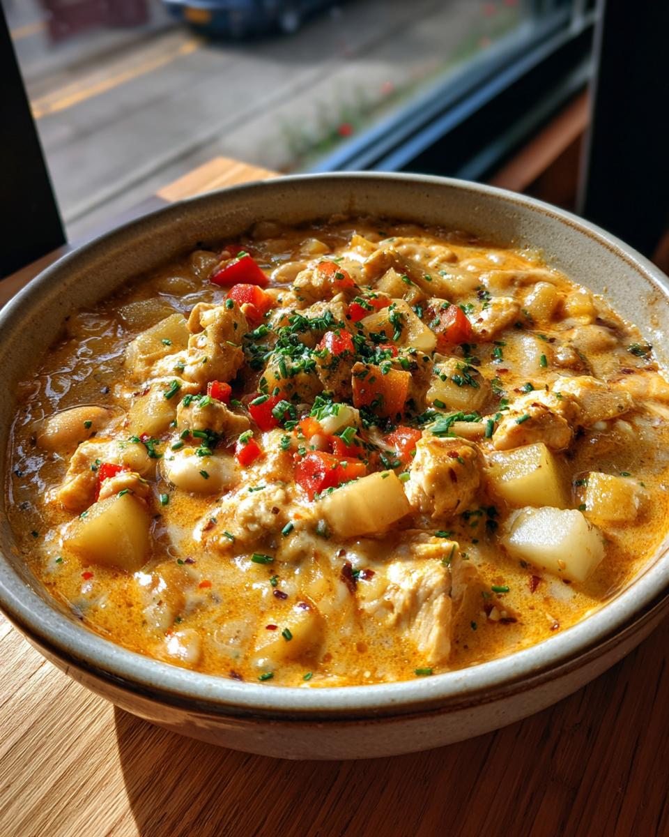 White Cheddar Apple Chicken Chili - detail 3