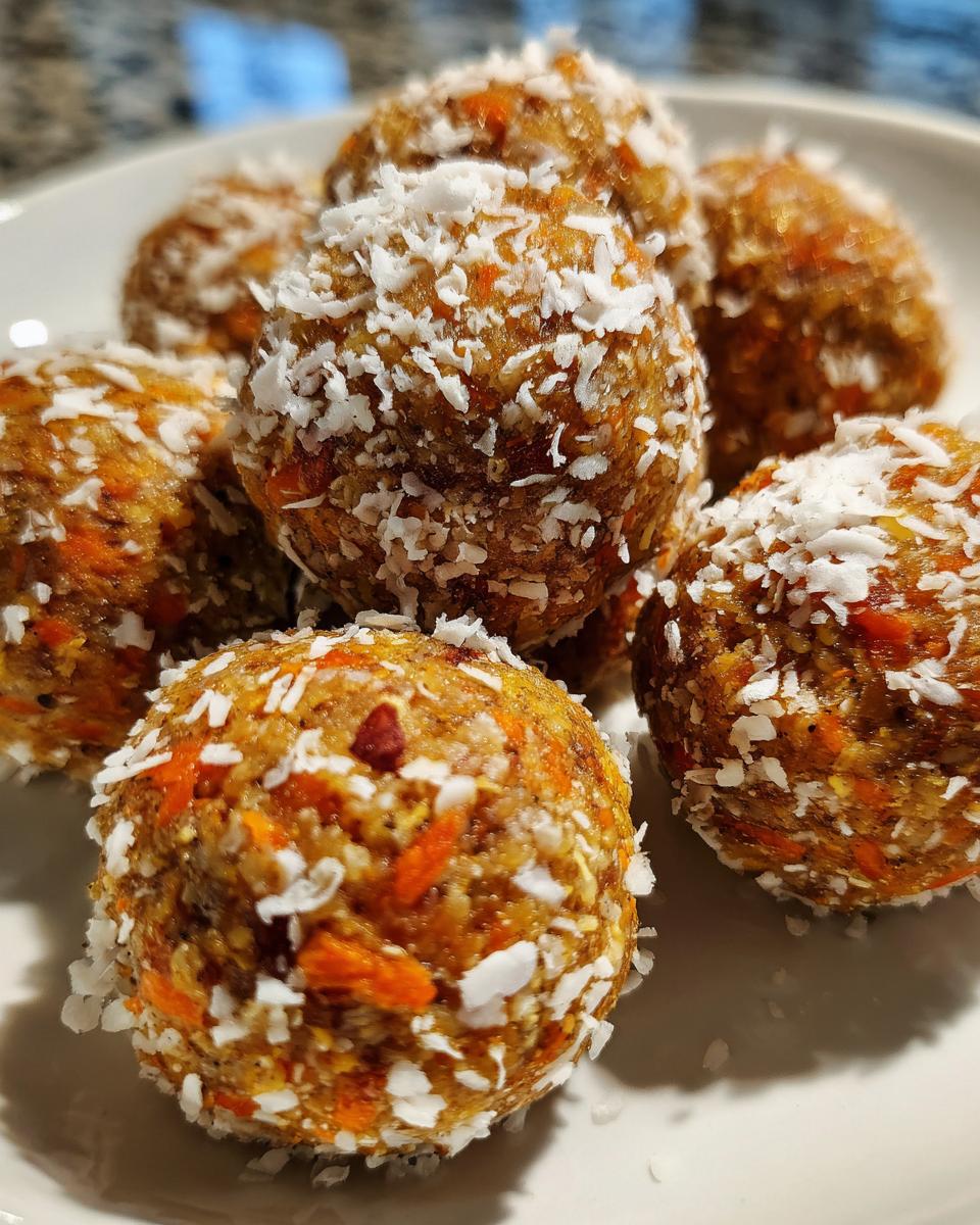 carrot cake energy balls - detail 2