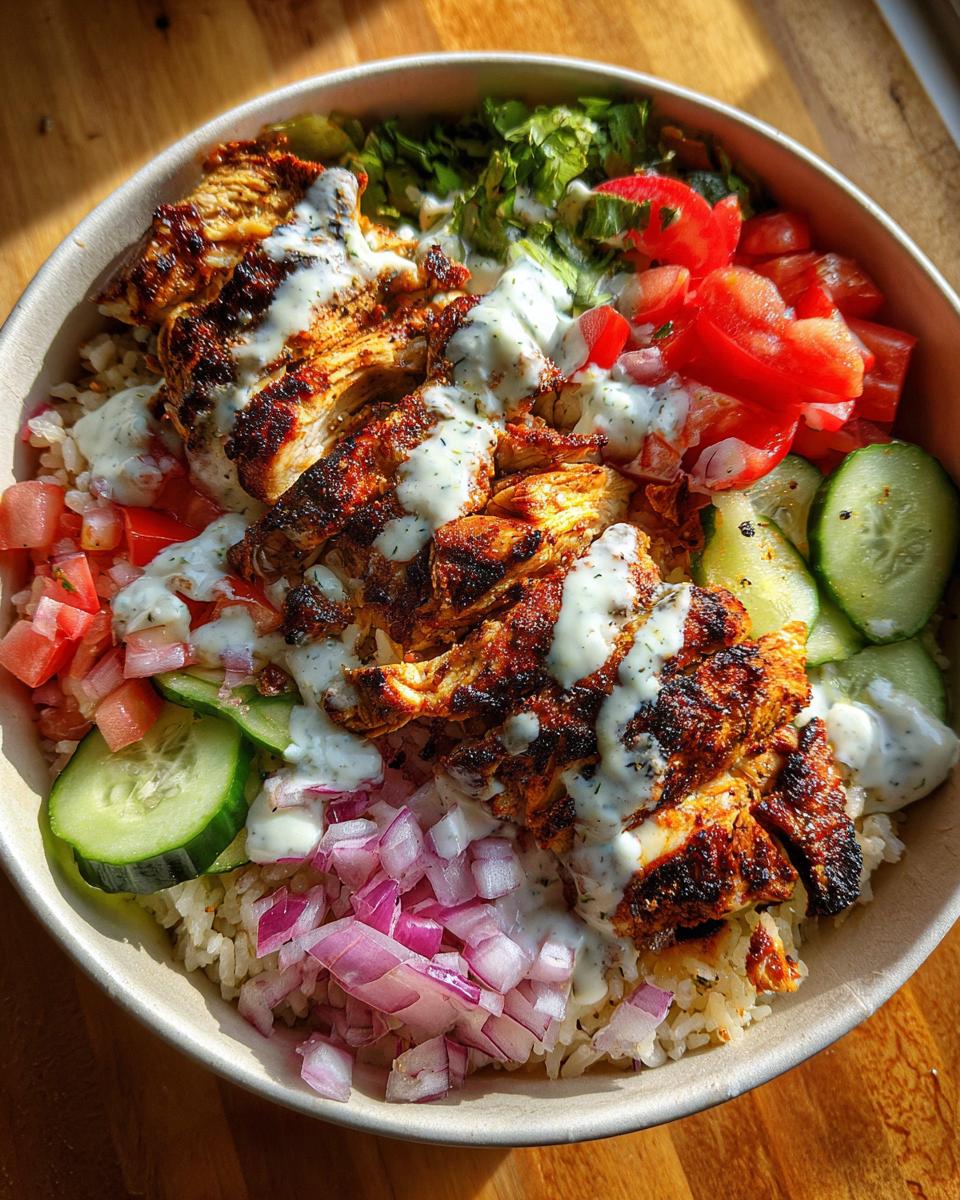 chicken shawarma bowl - detail 2