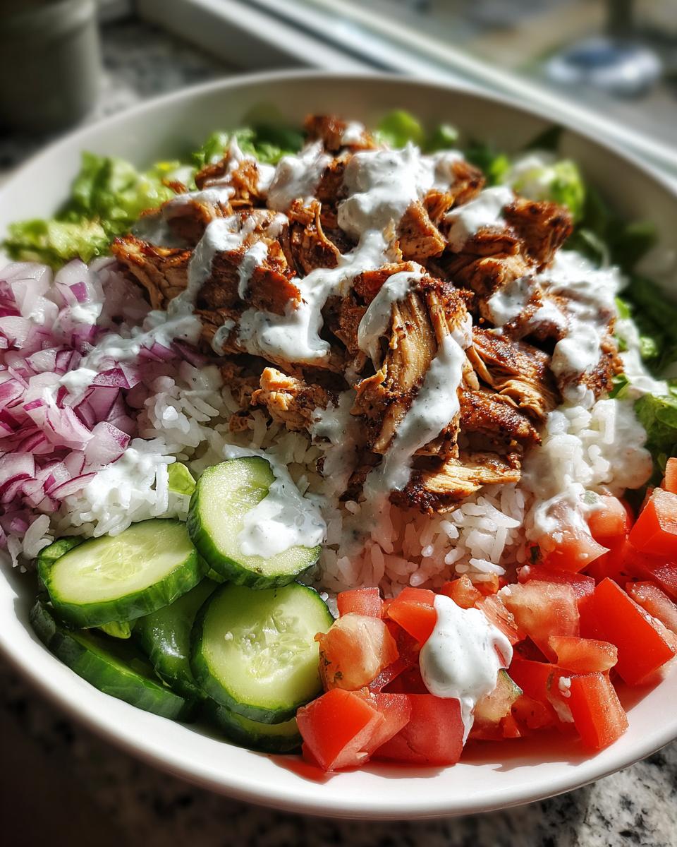 chicken shawarma bowl - detail 3