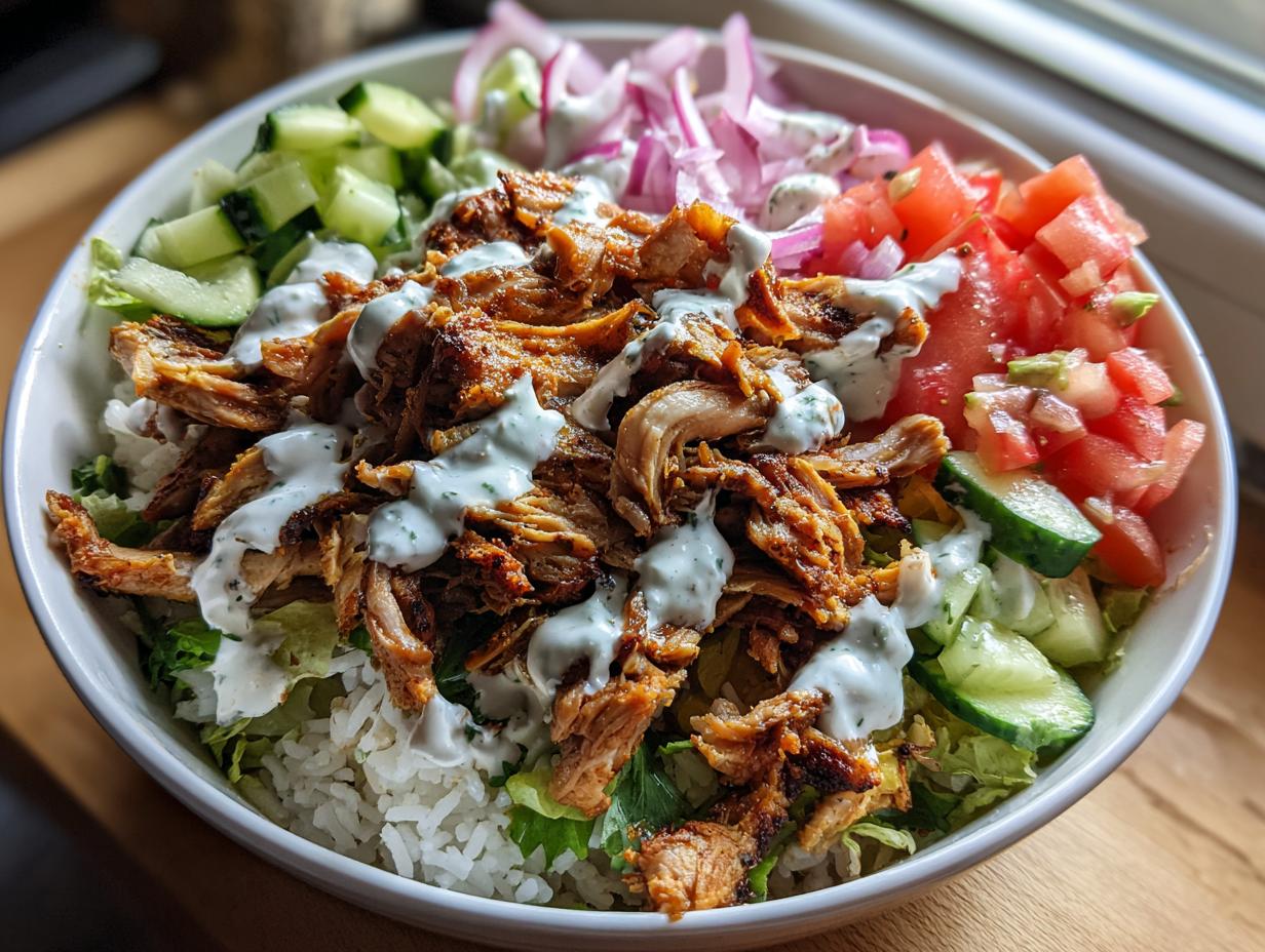 chicken shawarma bowl