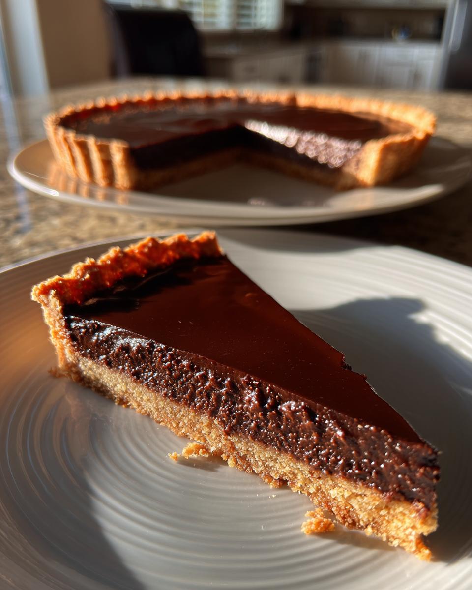 chocolate tart - detail 1