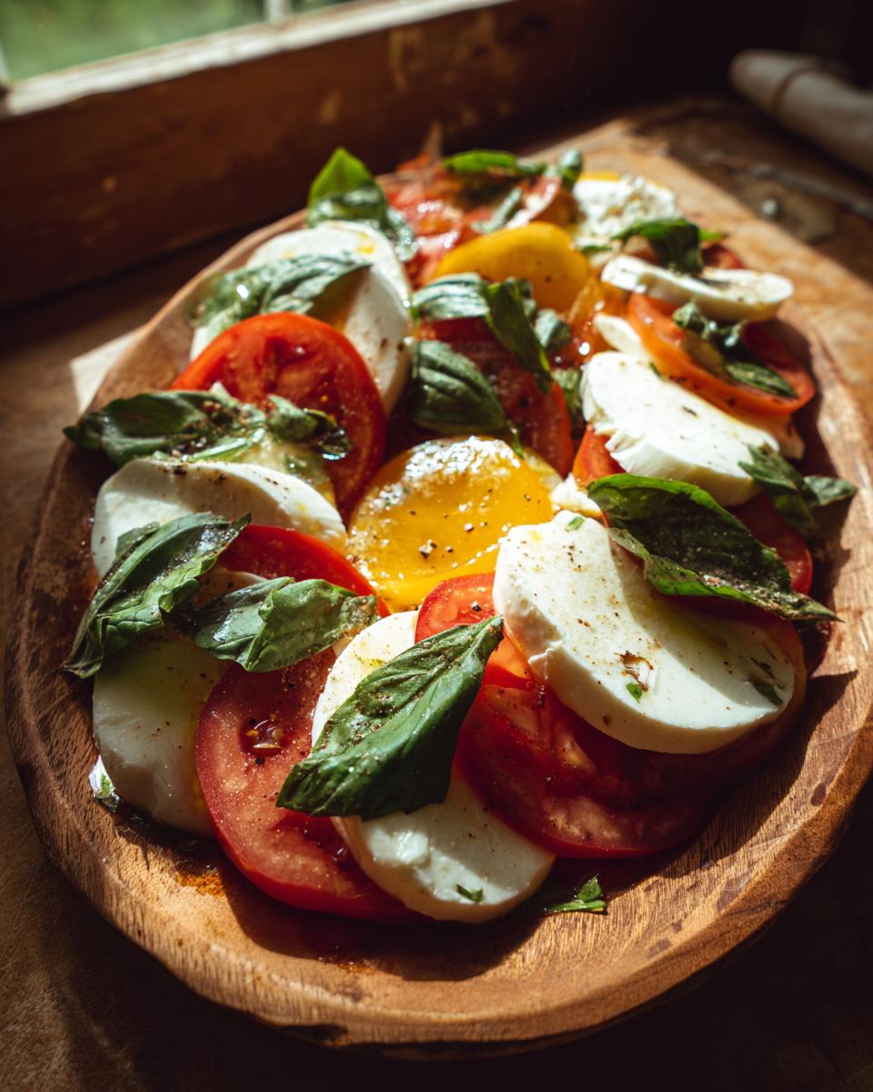 mozzarella tomato basil - detail 1