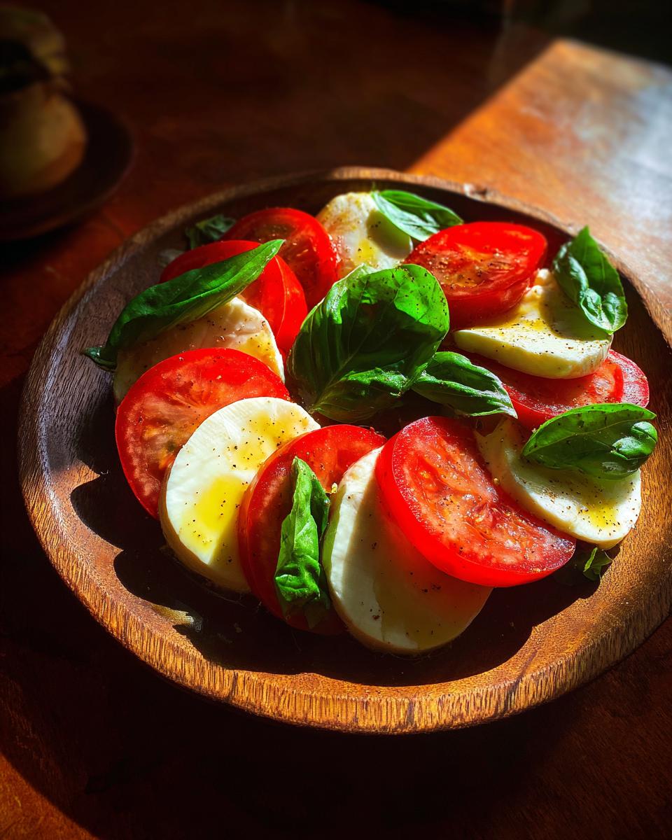 mozzarella tomato basil - detail 2