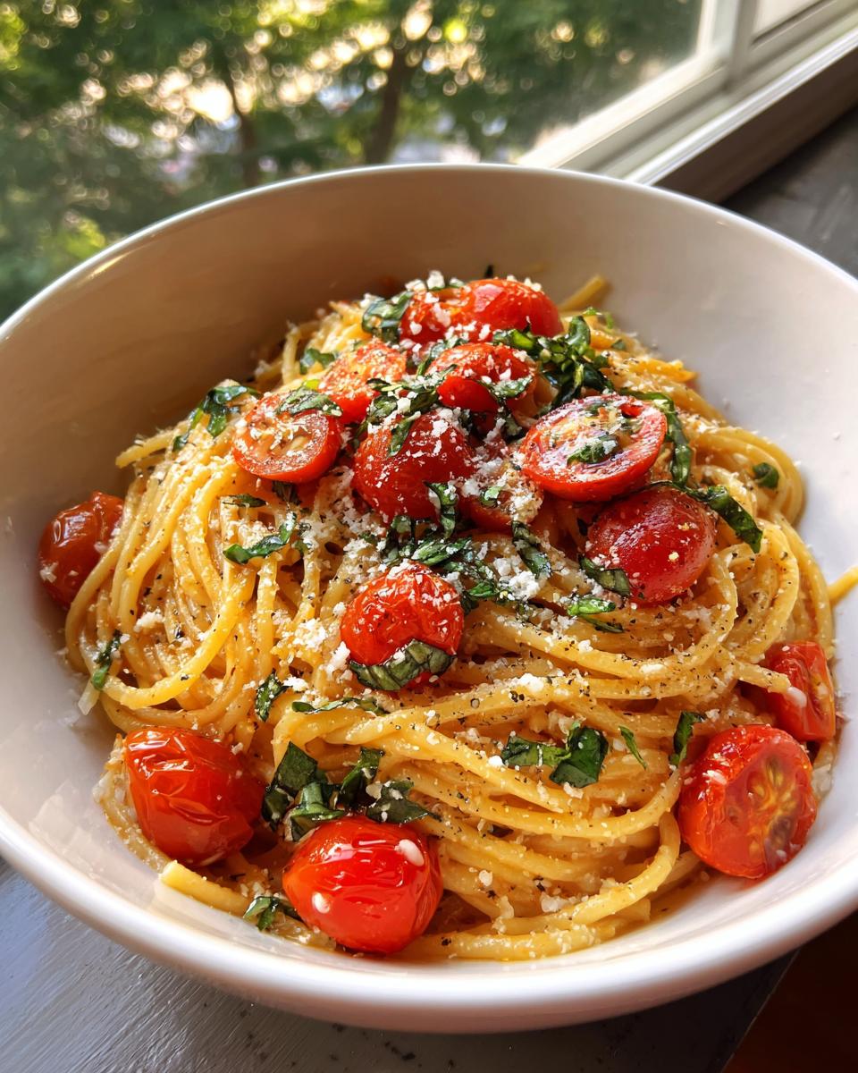 tomato basil pasta - detail 2