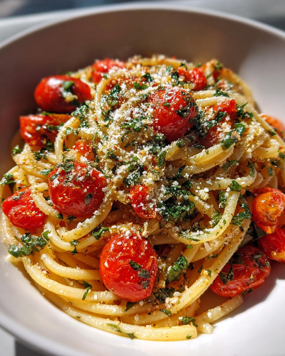 tomato basil pasta - detail 3