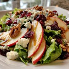 10-Minute Apple Cranberry Walnut Salad Recipe That Never Fails