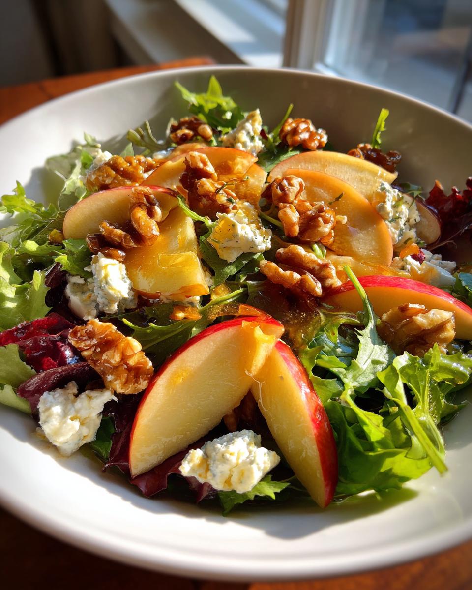 Autumn Harvest Honeycrisp Apple and Feta Salad - detail 4