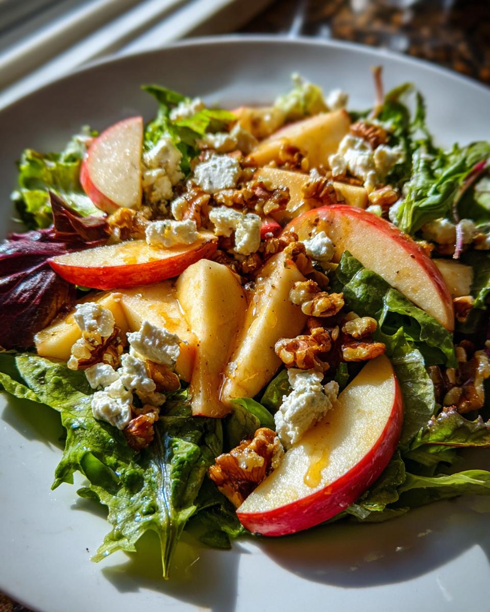 Autumn Harvest Honeycrisp Apple and Feta Salad - detail 5