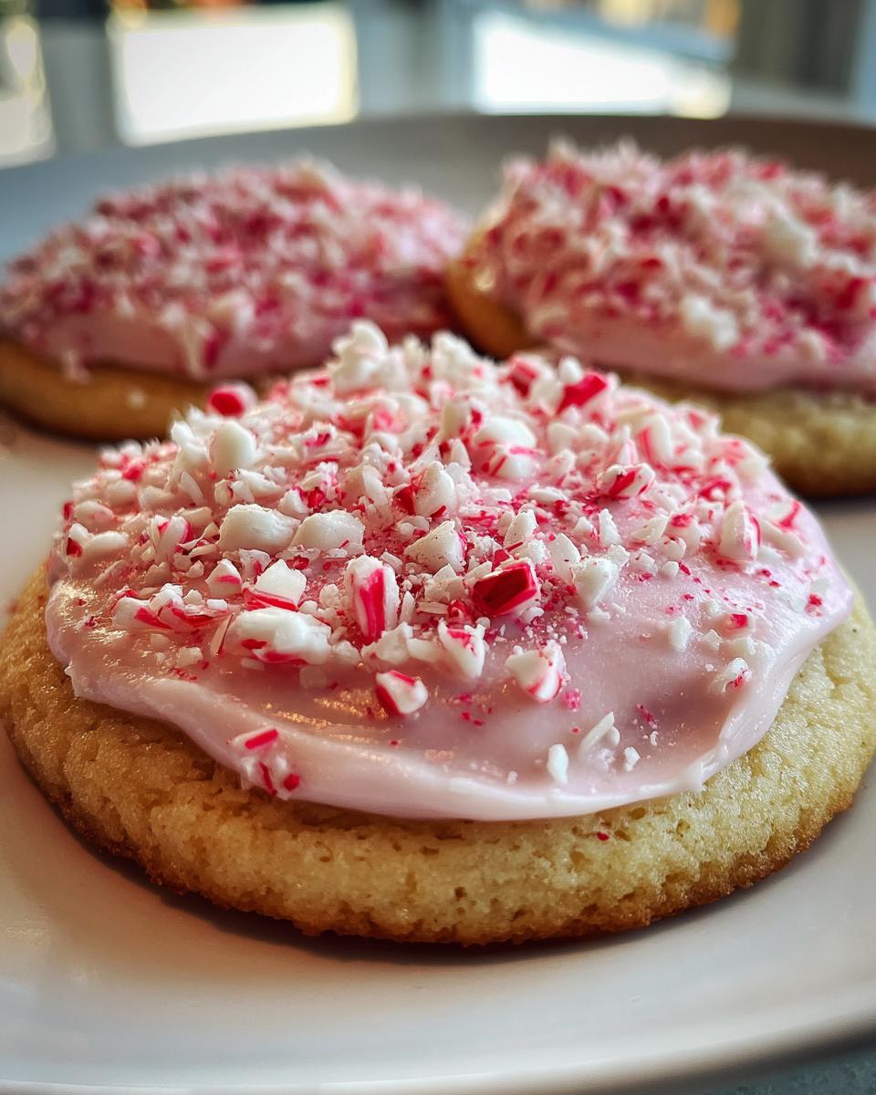 Candy Cane Frosted Cookies - detail 1