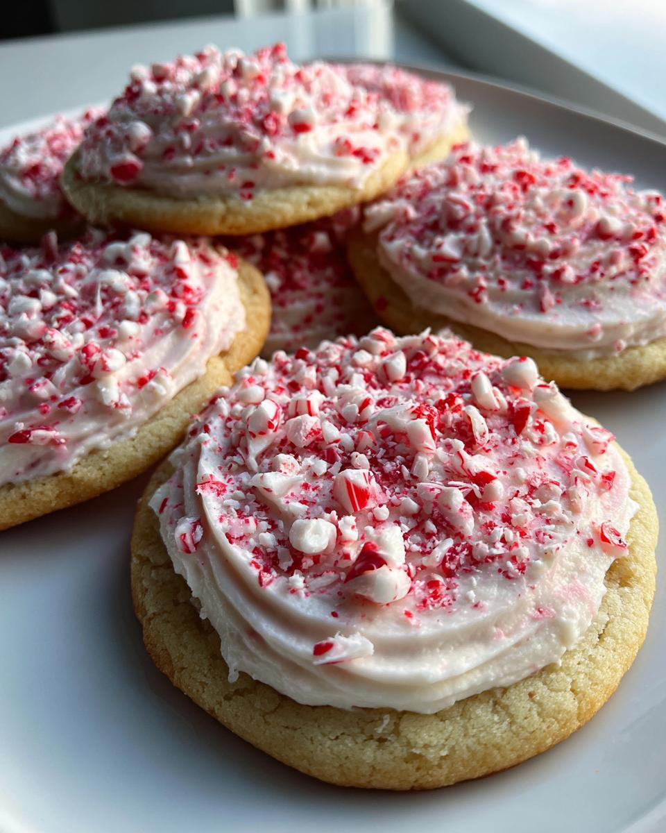Candy Cane Frosted Cookies - detail 2