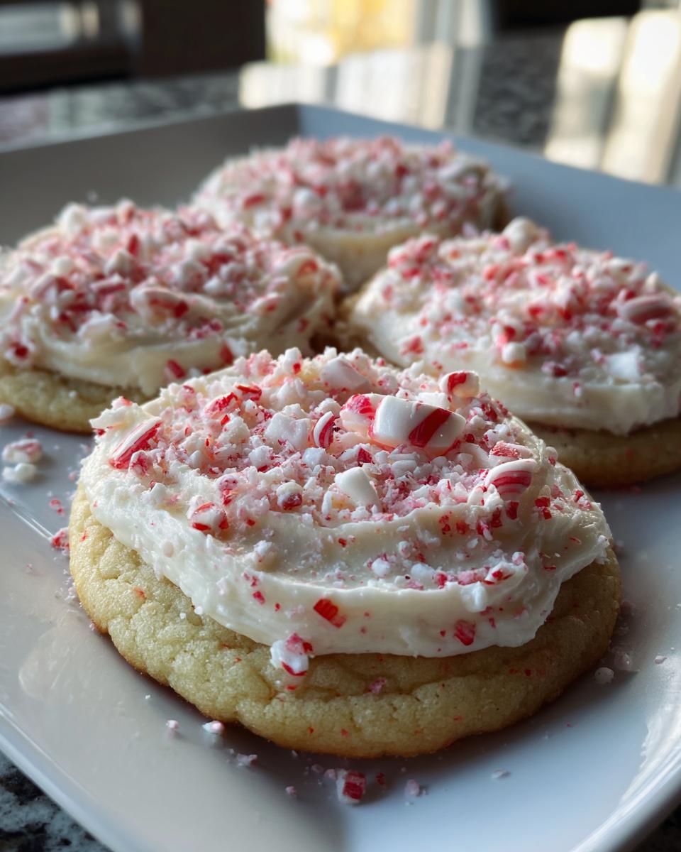 Candy Cane Frosted Cookies - detail 3