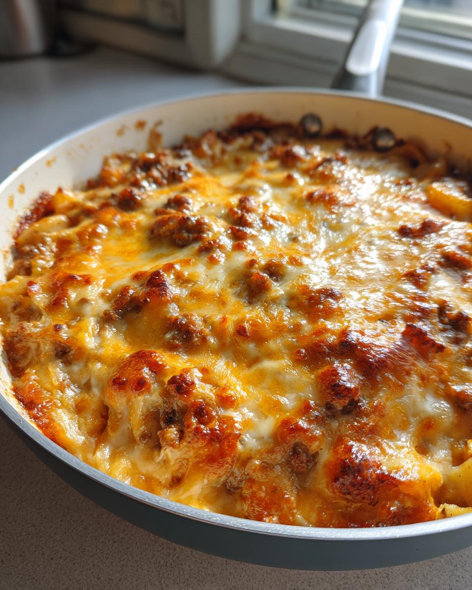 Cheesy Ground Beef & Potato Casserole (One-Pan Dinner!) - detail 1