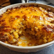 Irresistible Cheesy Ground Beef & Potato Casserole in 30 Minutes