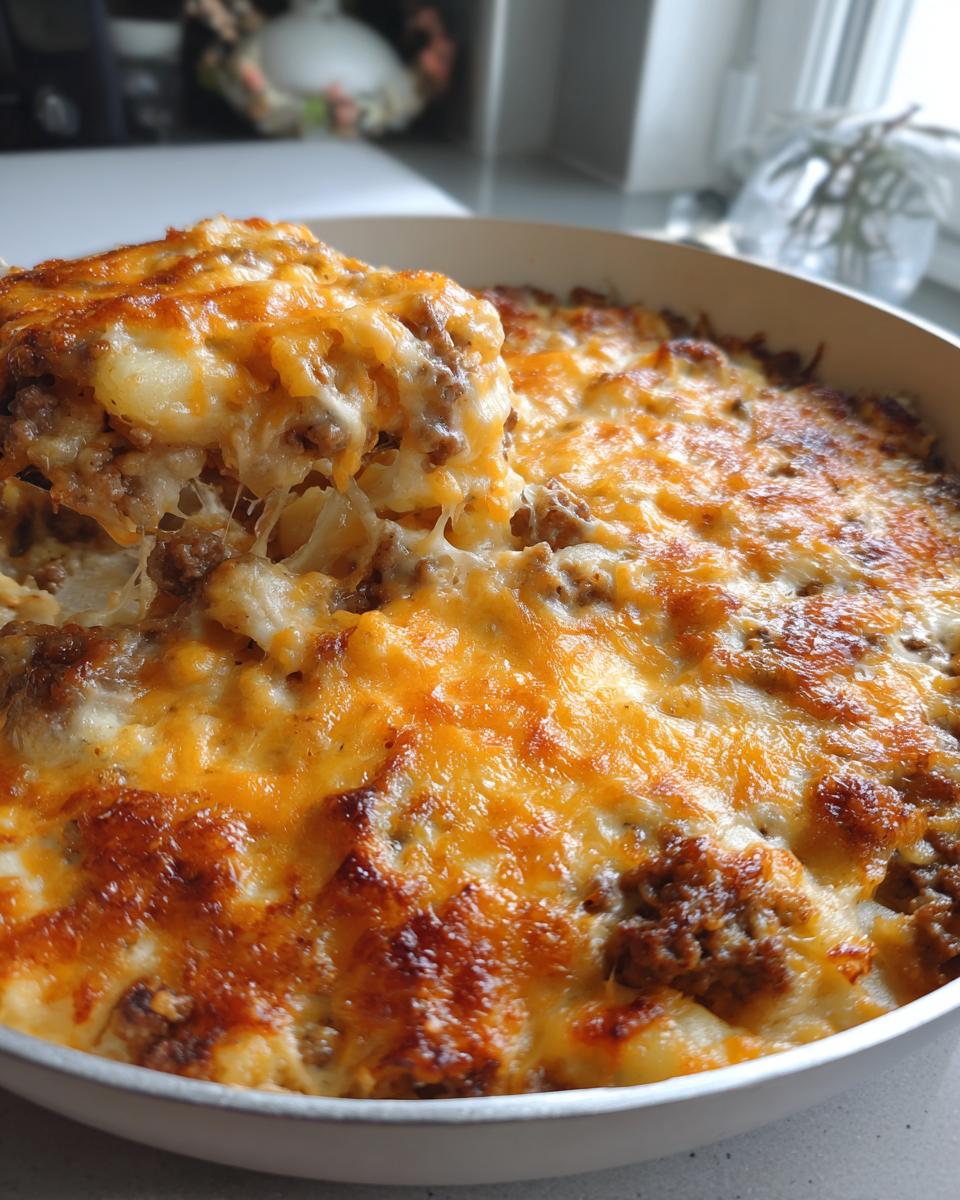 Cheesy Ground Beef & Potato Casserole (One-Pan Dinner!) - detail 3