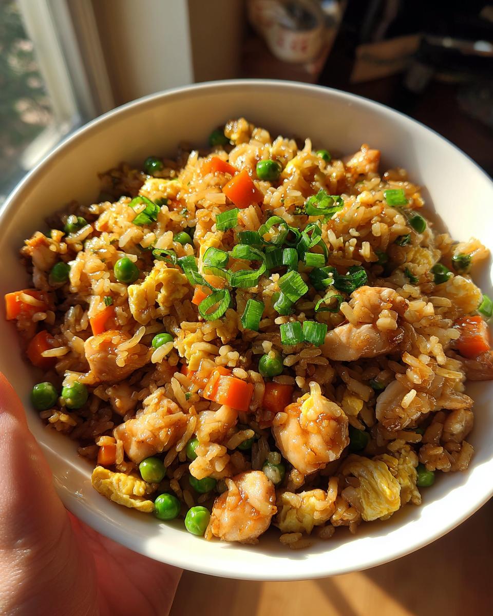 Chinese Chicken Fried Rice Recipe - detail 6