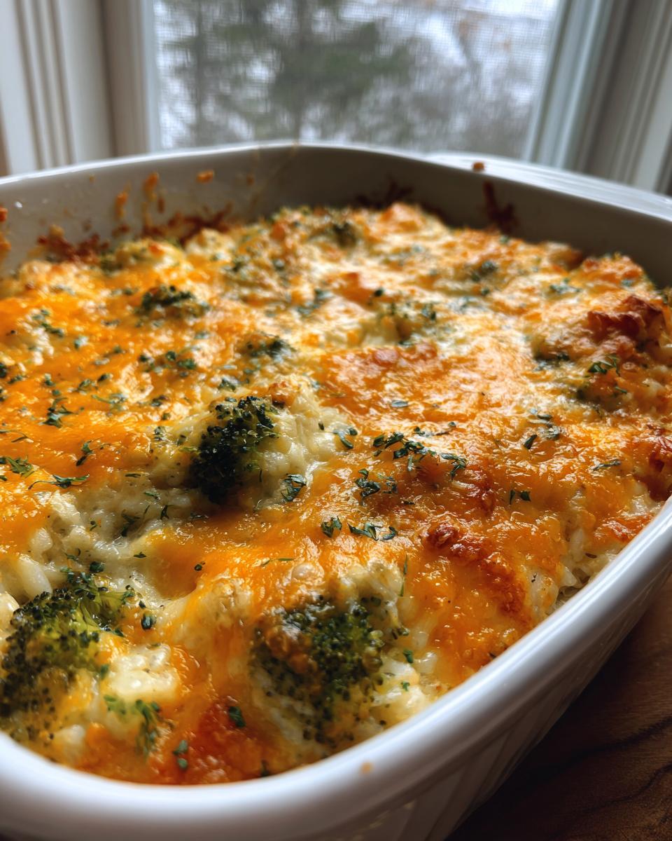 Creamy Chicken Broccoli Rice Cheese Casserole - detail 3