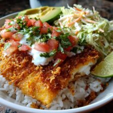 35-Minute Crispy Fish Taco Bowls That'll Blow Your Mind