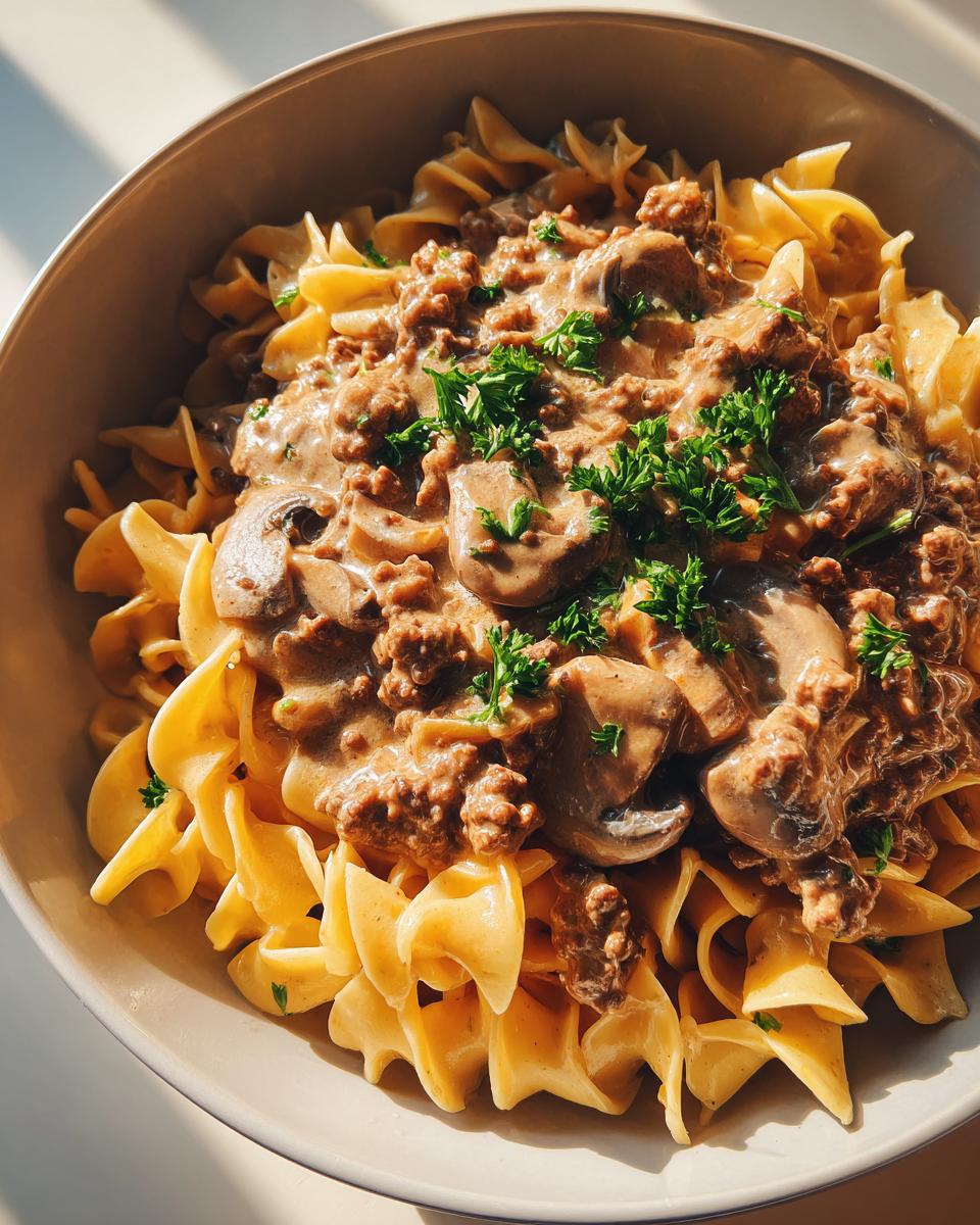 Ground Beef Stroganoff - detail 1