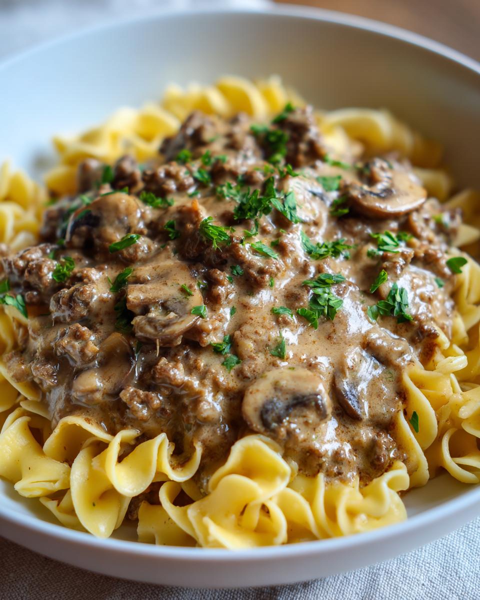 Ground Beef Stroganoff - detail 2