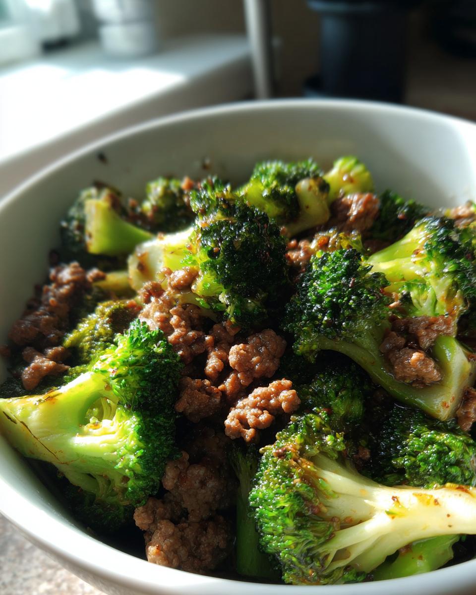 Ground Beef and Broccoli - detail 1