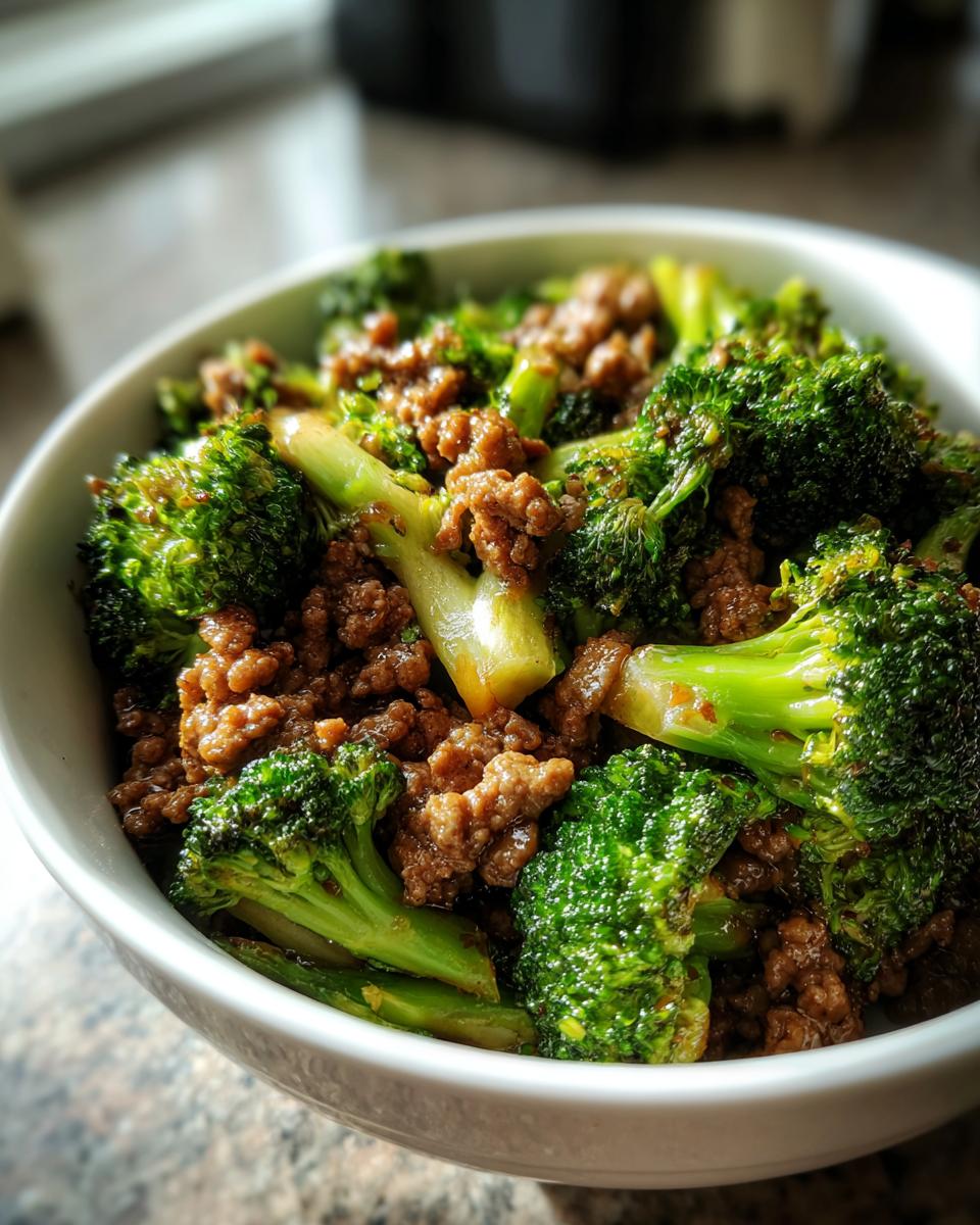 Ground Beef and Broccoli - detail 2