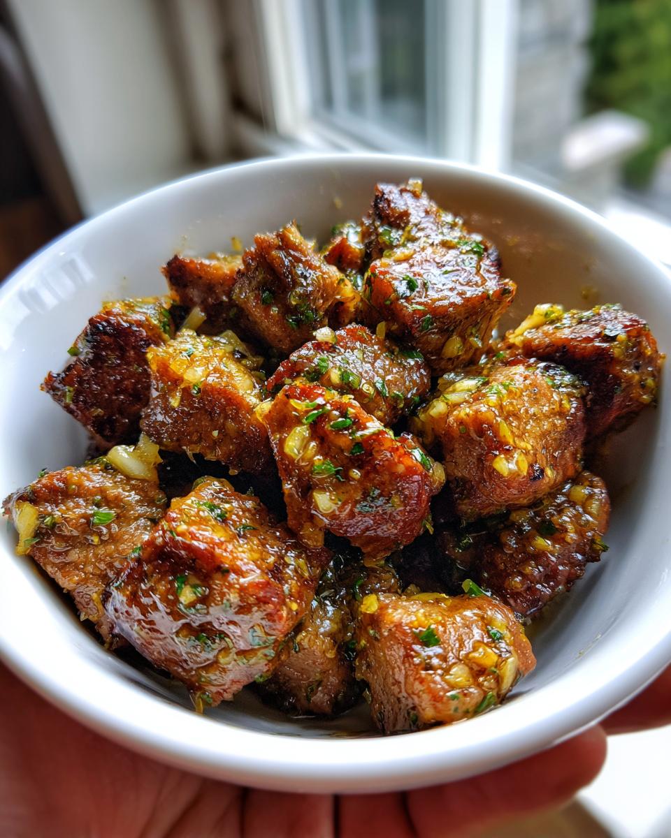 High Protein Slow Cooker Garlic Butter Beef Bites - detail 2