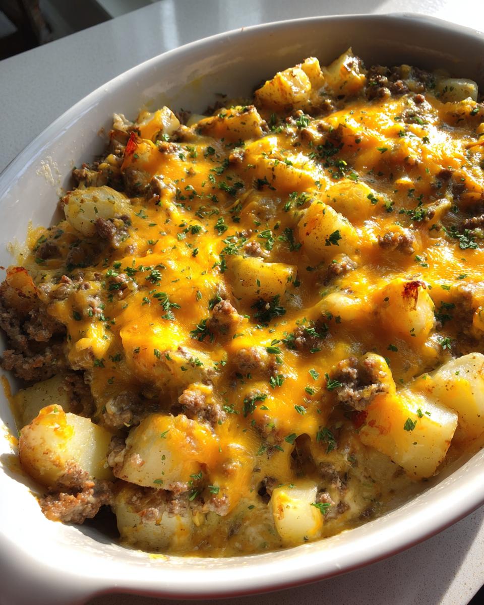 Hobo Casserole with Ground Beef & Potatoes - detail 1
