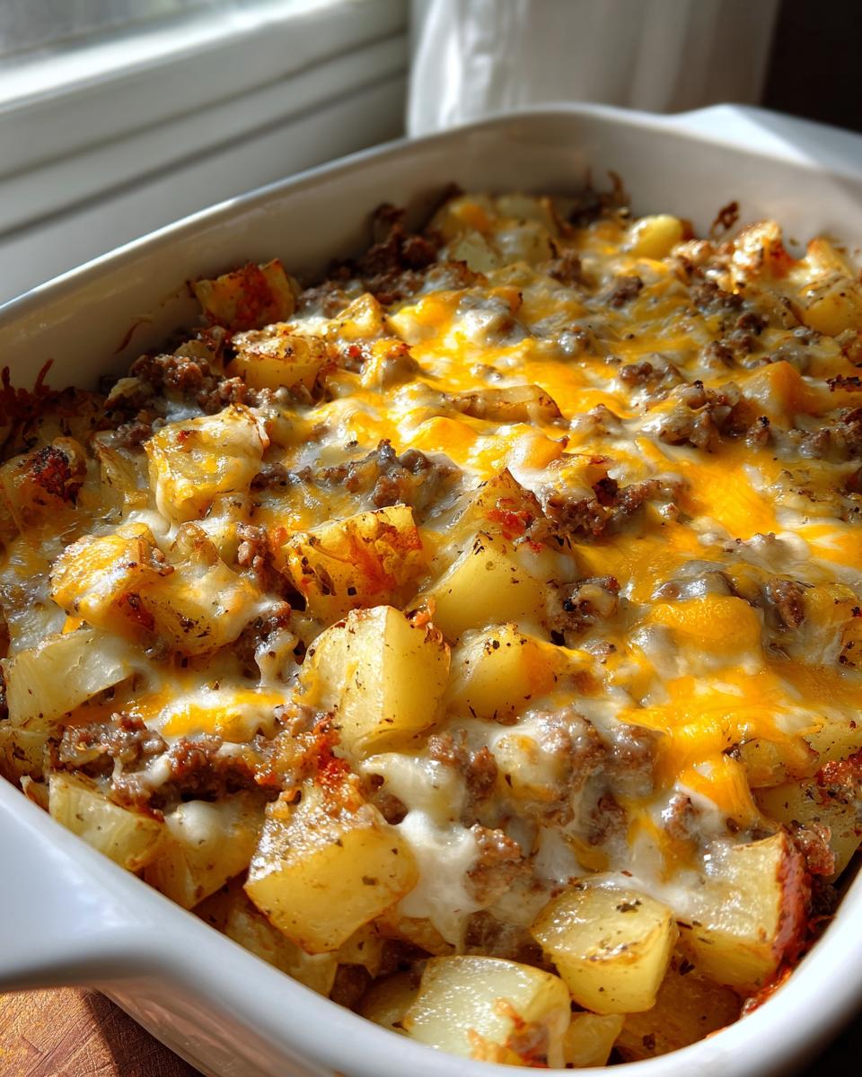 Hobo Casserole with Ground Beef & Potatoes - detail 3