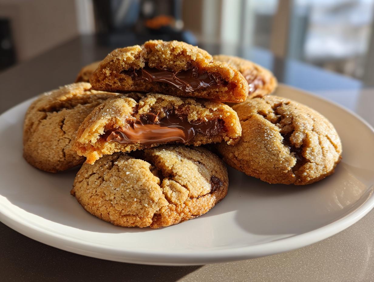 Nutella Stuffed Cookies