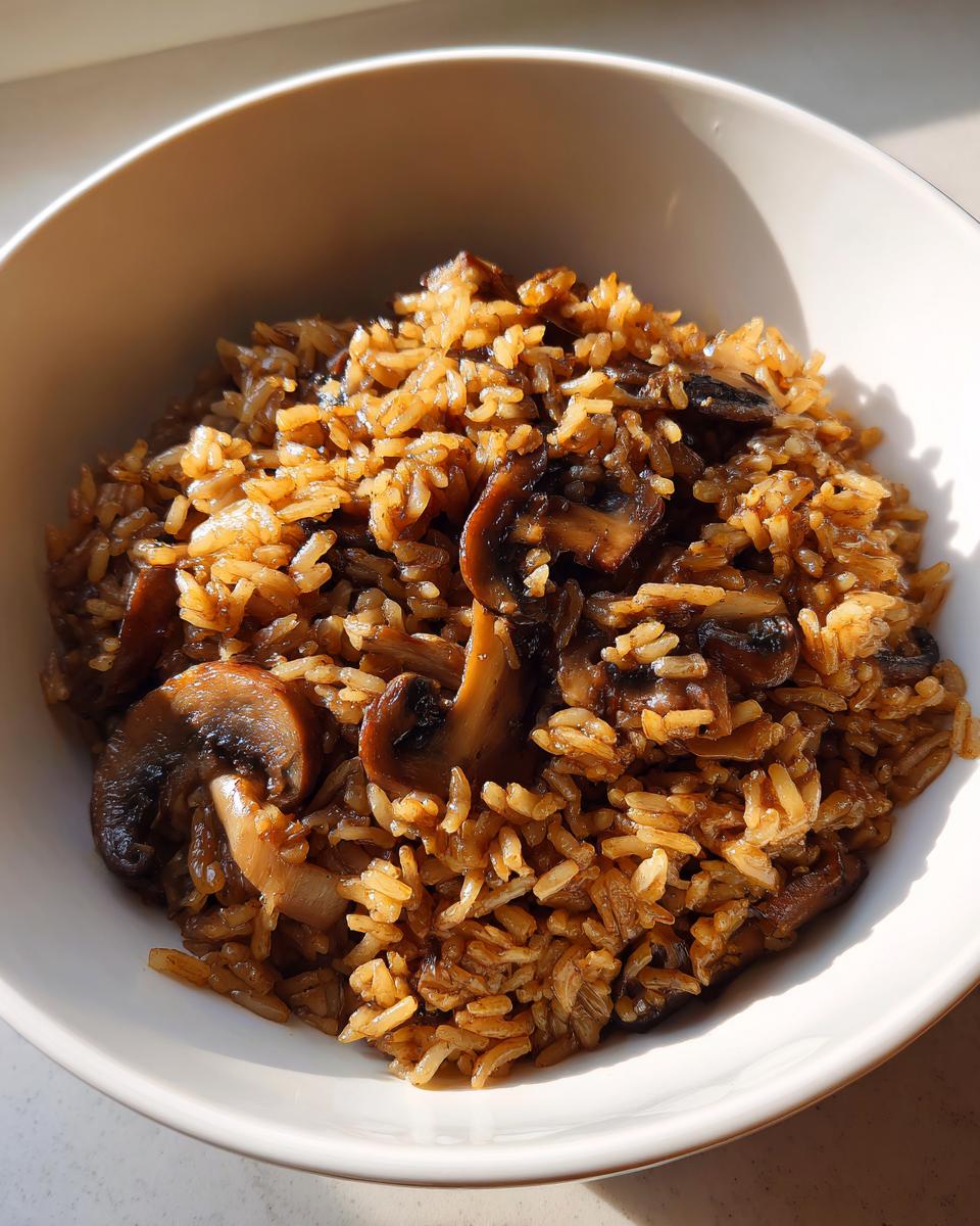 One-Pot Soy Sayce Mushroom Rice - detail 4