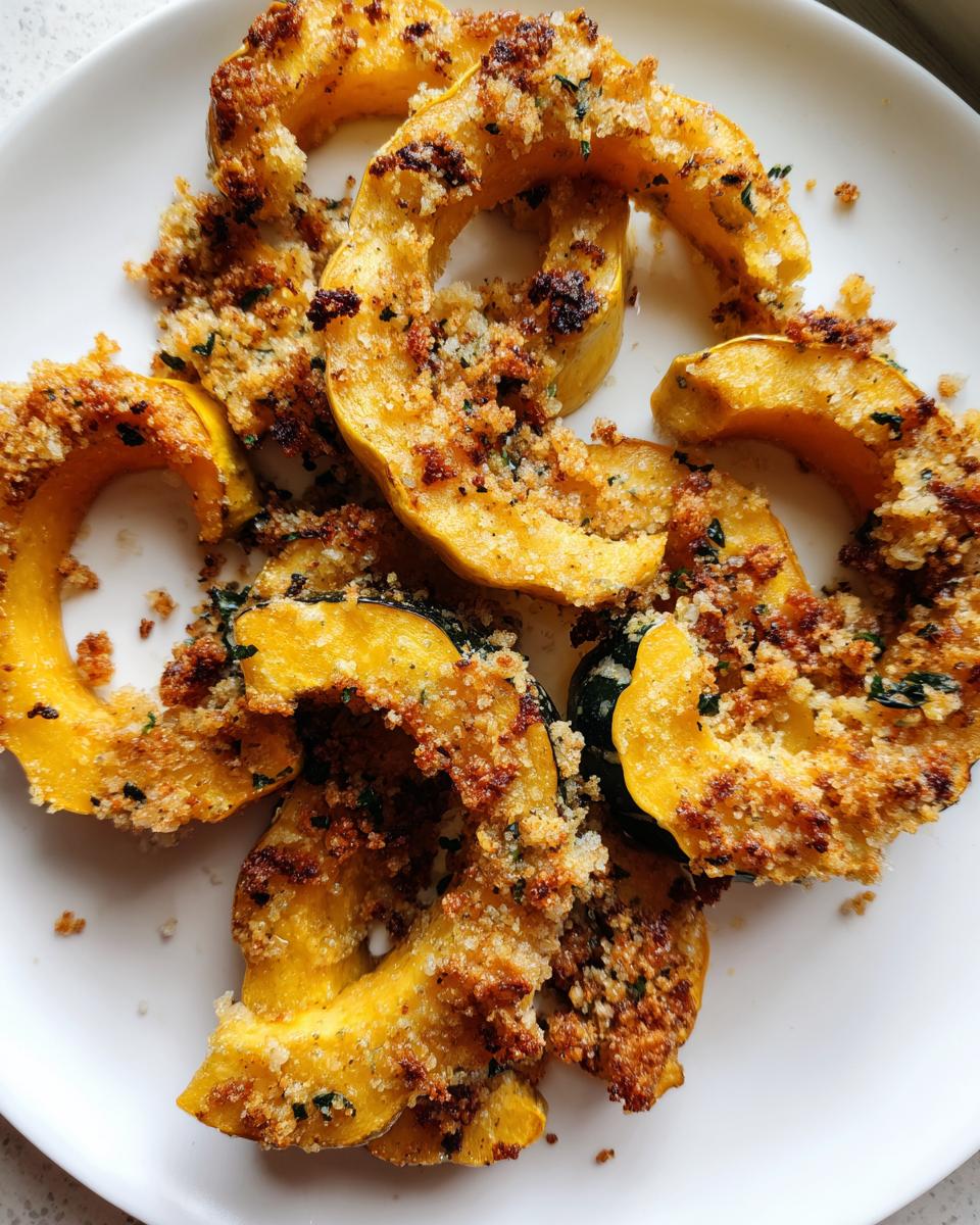 Parmesan Roasted Delicata Squash with Garlic Herb Breadcrumb - detail 1