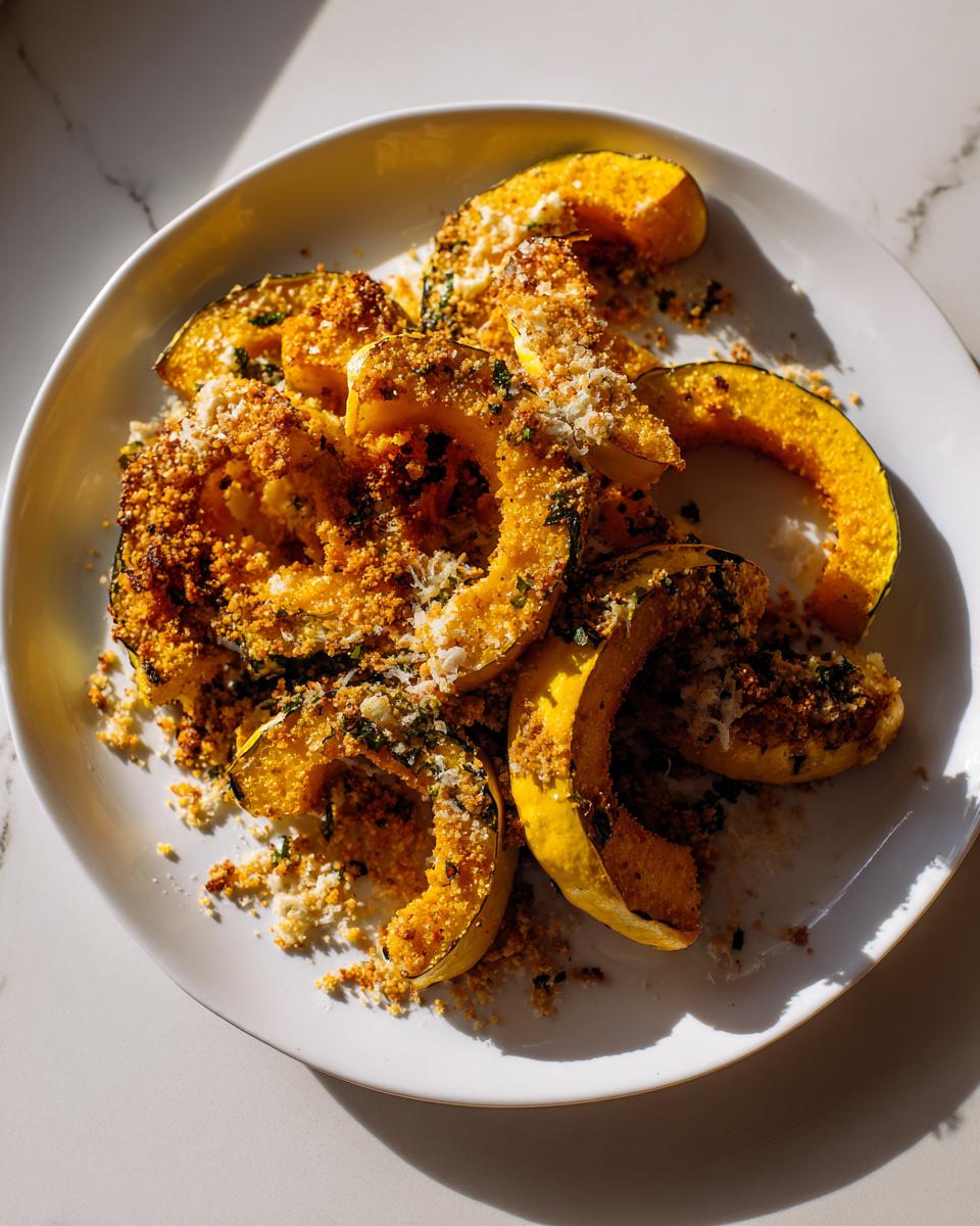 Parmesan Roasted Delicata Squash with Garlic Herb Breadcrumb - detail 2