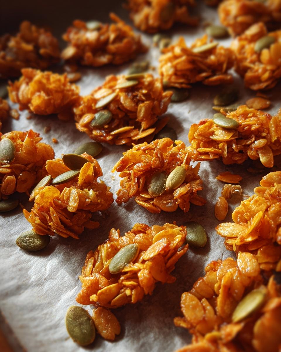 Pumpkin seed and coconut clusters - detail 2