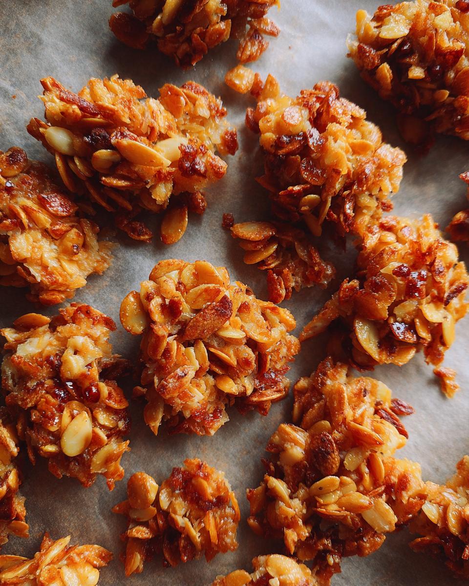 Pumpkin seed and coconut clusters - detail 3