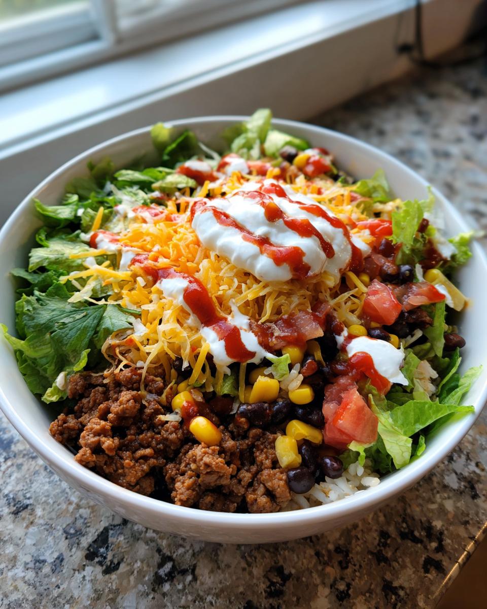 Quick and Healthy Easy Taco Rice Bowl - detail 3