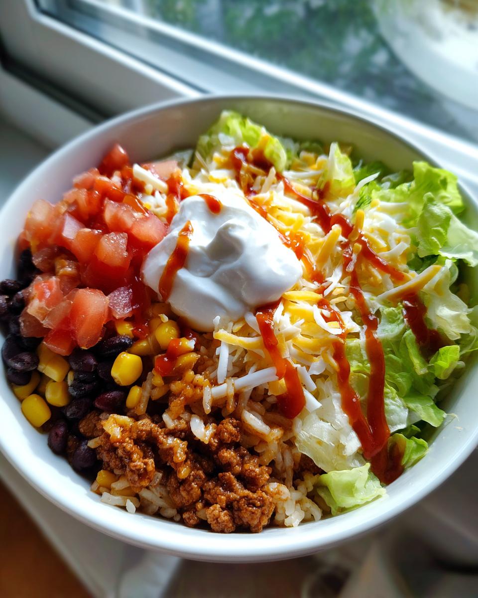 Quick and Healthy Easy Taco Rice Bowl - detail 4