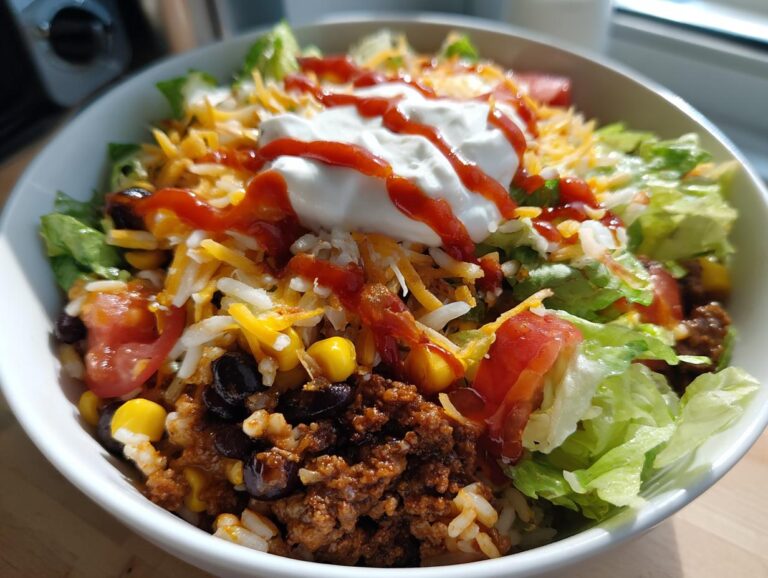 Quick and Healthy Easy Taco Rice Bowl