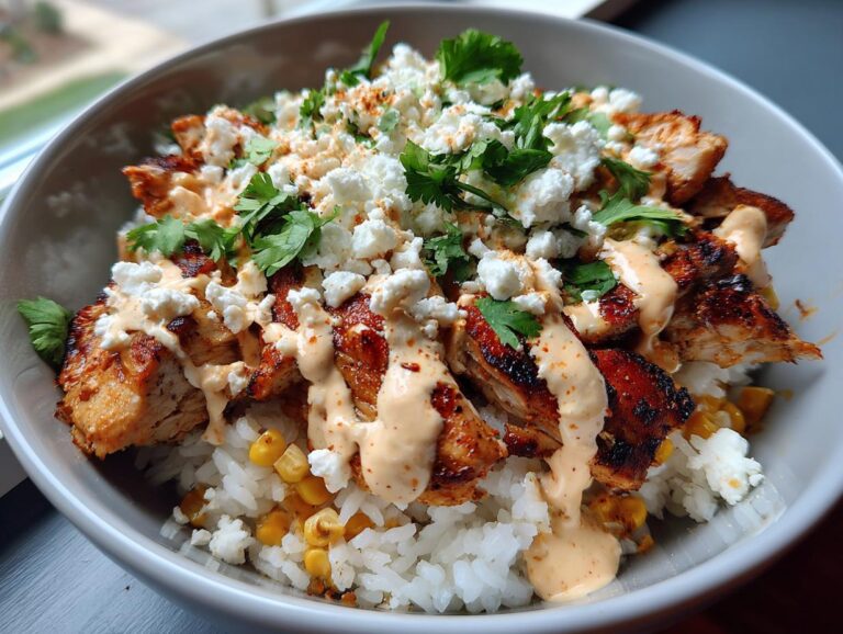 Street Corn Chicken Rice Bowl Recipe