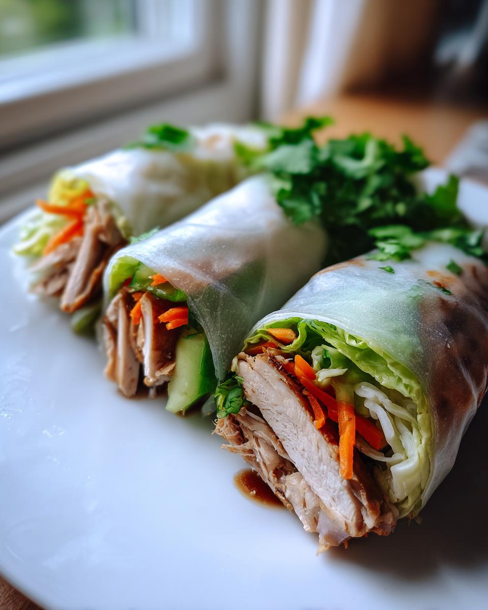 Teriyaki Chicken Rice Paper Rolls - detail 2