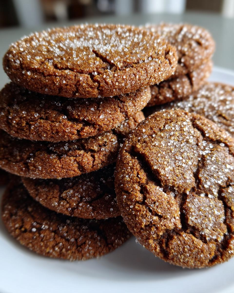 chewy ginger molasss cookies - detail 2