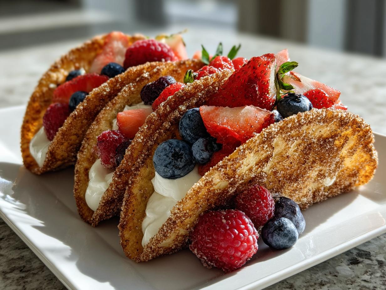 Berrylicious Cheesecake Tacos