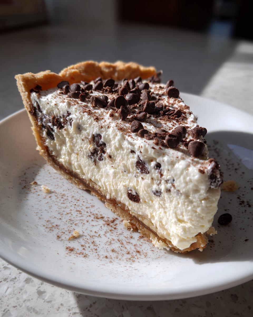 Chocolate Chip Cannoli Pie - detail 1