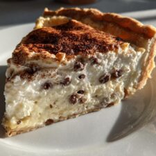 Decadent Chocolate Chip Cannoli Pie in Just 5 Steps