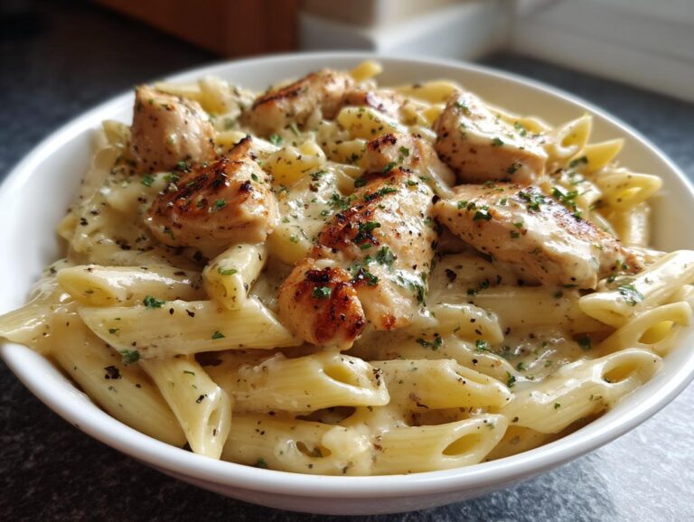 Creamy Garlic Parmesan Chicken Pasta (Easy 30-Minute Dinner!)